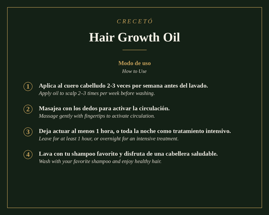 Traditional Hair Growth Ritual Kit - Hair Growth Oil + Rosemary, Cinnamon & Clove Botanical Infusion
