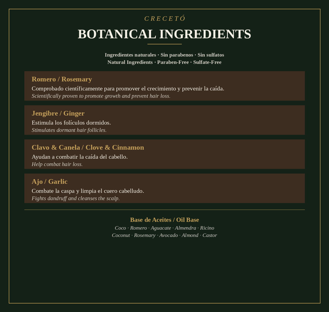 Traditional Hair Growth Ritual Kit - Hair Growth Oil + Rosemary, Cinnamon & Clove Botanical Infusion